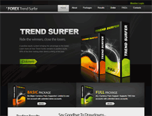 Tablet Screenshot of forextrendsurfer.com